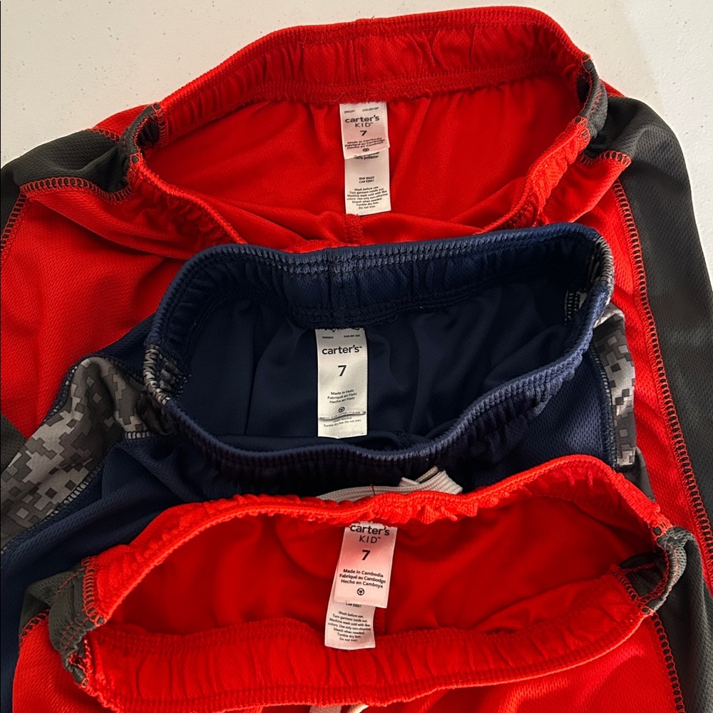 Carter’s Boy’s Basketball Shorts Bundle Size 7 - Picture 2 of 13